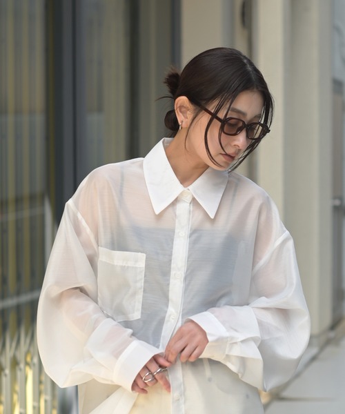 Marient(マリエント)の「Nuance Square Sunglasses / ニュアンススクエアサングラス(サングラス・レディース・ブラック/ブラウン・FREE)」の10枚目の写真
