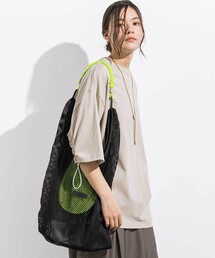 LIBERCORE par BEBE（リベルコアパルベベ）の「パラコード付きメッシュポケッタブルトート（トートバッグ）」