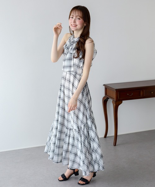 セール】《2サイズ展開》アメスリ 2WAYリボンタイワンピース