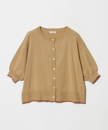 ヘムライン ショートスリーブカーディガン ‐ウォッシャブル‐＜A DAY IN THE LIFE＞