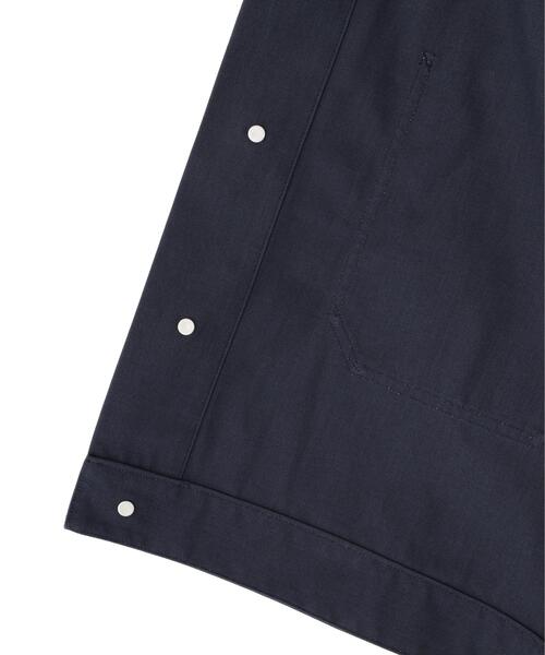 YLEVE（イレーヴ）の「Ｙ / ORGANIC COTTON / RECYCLE POLYESTER TWILL BLOUSON（ブルゾン・メンズ・ホワイト/ネイビー・4/1）」の4枚目の写真
