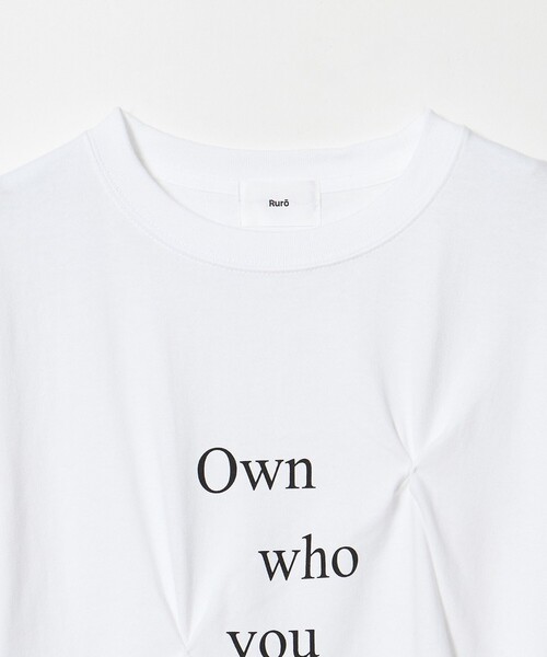 6（ロク）の「【別注】＜Ruro  for 6＞PINCH TEE/Tシャツ（Tシャツ/カットソー・レディース・ネイビー/ダークブラウン/ホワイト・FREE）」の9枚目の写真