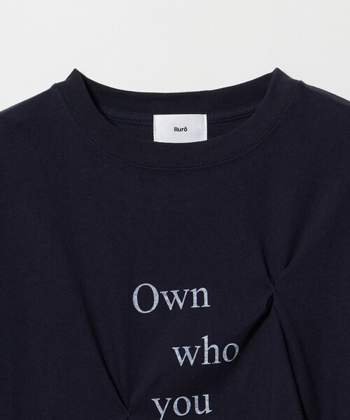 6（ロク）の「【別注】＜Ruro  for 6＞PINCH TEE/Tシャツ（Tシャツ/カットソー・レディース・ネイビー/ダークブラウン/ホワイト・FREE）」の11枚目の写真