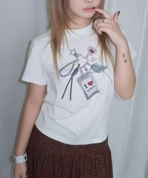 チャームモチーフプリントTシャツ