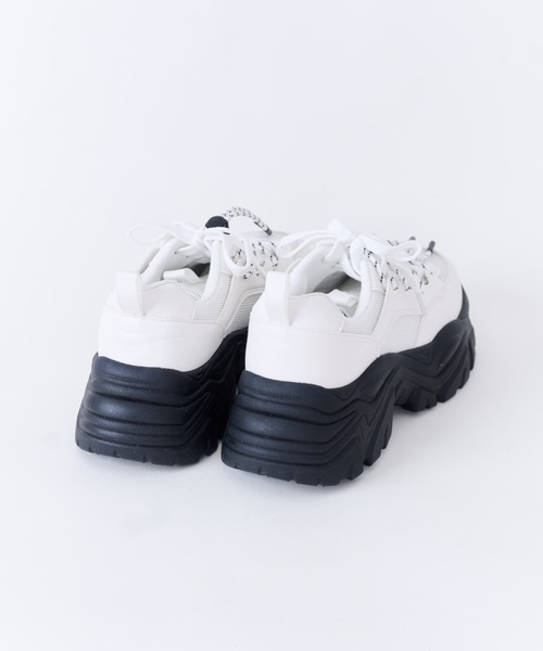 WEGO(ウィゴー)の「WEGO/コードMIXスニーカー(スニーカー・レディース・ブラック/ホワイト・MEDIUM/LARGE/SMALL)」の19枚目の写真