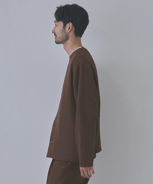 URBAN COLLECTION(アーバンコレクション)の「【URBAN COLLECTION/アーバンコレクション】ライトプリペラカーディガン(カーディガン/ボレロ・メンズ・ベージュ/チャコールグレー/ブラウン・L/XL/M/S)」の5枚目の写真