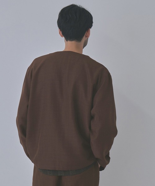 URBAN COLLECTION(アーバンコレクション)の「【URBAN COLLECTION/アーバンコレクション】ライトプリペラカーディガン(カーディガン/ボレロ・メンズ・ベージュ/チャコールグレー/ブラウン・L/XL/M/S)」の6枚目の写真