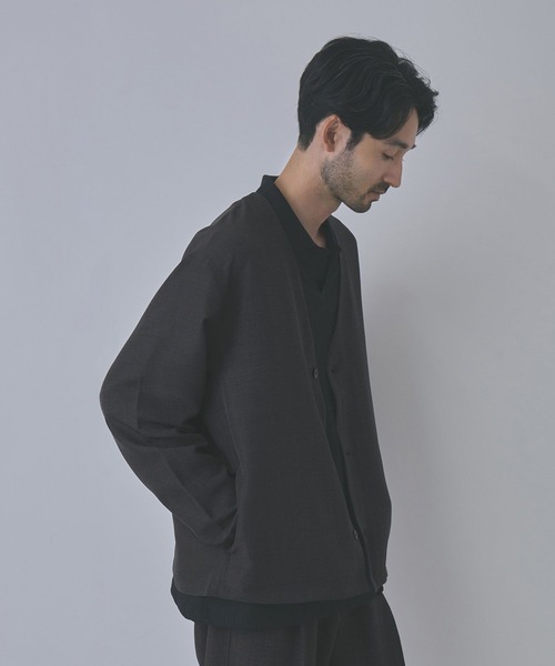 URBAN COLLECTION(アーバンコレクション)の「【URBAN COLLECTION/アーバンコレクション】ライトプリペラカーディガン(カーディガン/ボレロ・メンズ・ベージュ/チャコールグレー/ブラウン・L/XL/M/S)」の11枚目の写真