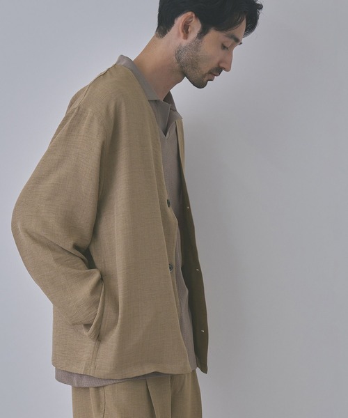 URBAN COLLECTION(アーバンコレクション)の「【URBAN COLLECTION/アーバンコレクション】ライトプリペラカーディガン(カーディガン/ボレロ・メンズ・ベージュ/チャコールグレー/ブラウン・L/XL/M/S)」の14枚目の写真