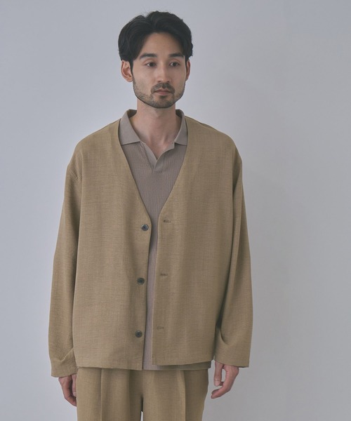 URBAN COLLECTION(アーバンコレクション)の「【URBAN COLLECTION/アーバンコレクション】ライトプリペラカーディガン(カーディガン/ボレロ・メンズ・ベージュ/チャコールグレー/ブラウン・L/XL/M/S)」の15枚目の写真