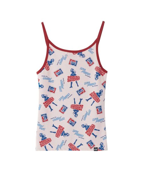 HYSTERIC GLAMOUR(ヒステリックグラマー)の「CHILLIN’OUT! 柄 キャミソール(キャミソール・レディース・ホワイト系その他/ピンク系その他・FREE)」の4枚目の写真