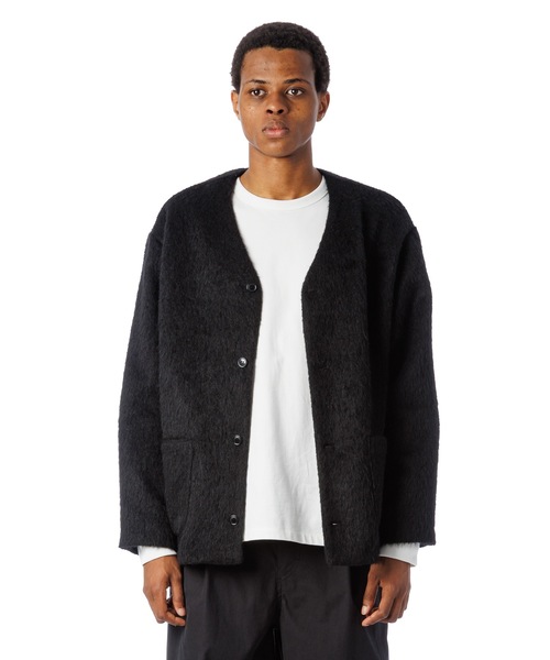 Sandinista(サンディニスタ)の「Frontman Shaggy Cardigan / シャギーカーディガン(カーディガン/ボレロ・メンズ・キャメル/ブラック/オレンジ・SMALL/LARGE/MEDIUM)」の7枚目の写真