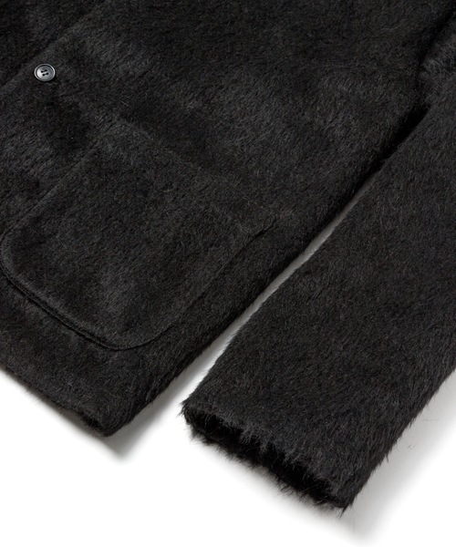 Sandinista(サンディニスタ)の「Frontman Shaggy Cardigan / シャギーカーディガン(カーディガン/ボレロ・メンズ・キャメル/ブラック/オレンジ・SMALL/LARGE/MEDIUM)」の4枚目の写真