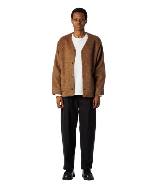 Sandinista(サンディニスタ)の「Frontman Shaggy Cardigan / シャギーカーディガン(カーディガン/ボレロ・メンズ・キャメル/ブラック/オレンジ・SMALL/LARGE/MEDIUM)」の12枚目の写真