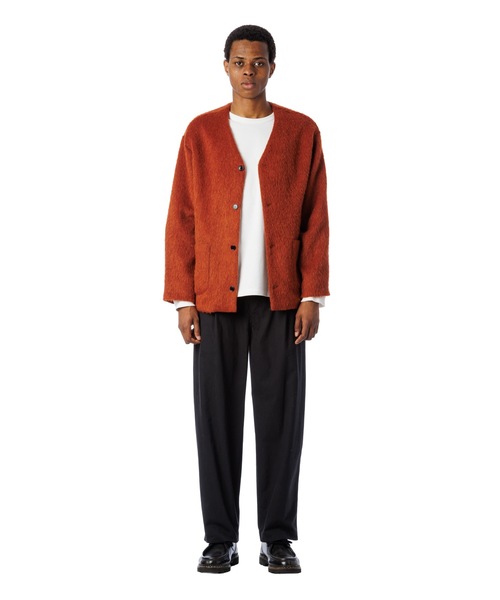 Sandinista(サンディニスタ)の「Frontman Shaggy Cardigan / シャギーカーディガン(カーディガン/ボレロ・メンズ・キャメル/ブラック/オレンジ・SMALL/LARGE/MEDIUM)」の13枚目の写真