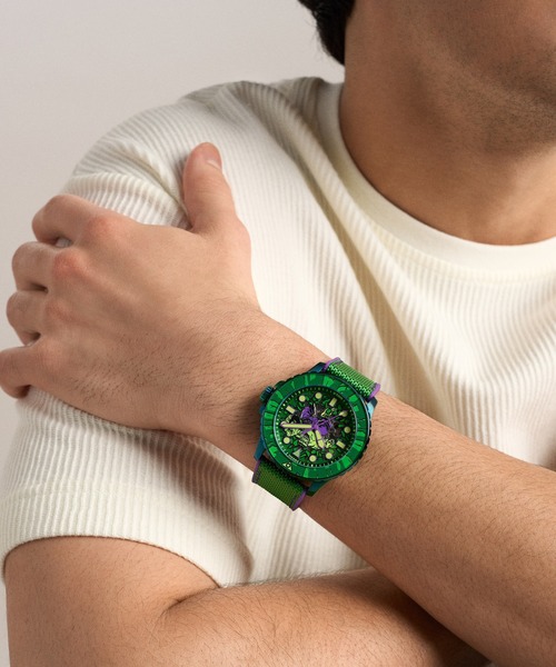 FOSSIL(フォッシル)の「フォッシル | マーベル Marvel x Fossil Limited-Edition Incredible Hulk インクレディブル・ハルク 限定版 腕時計 メンズ 自動巻き シリコン LE1246SET(アナログ腕時計・メンズ・グリーン・FREE)」の2枚目の写真