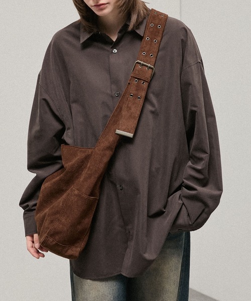 Alfred Alex(アルフレッドアレックス)の「【Alfred Alex】2Way Eyelet Strap Shoulder Bag / 2WAY アイレットベルト ショルダーバック(ショルダーバッグ・メンズ・ダークブラウン/ブラウン系/ブラック・FREE)」の21枚目の写真