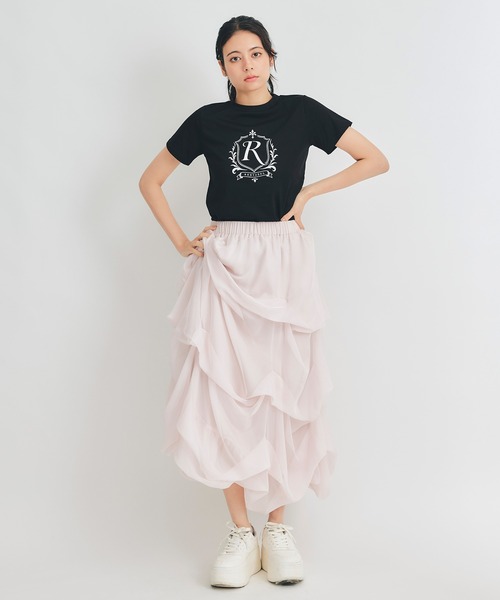 REDYAZEL(レディアゼル)の「エンブレムロゴTシャツ(Tシャツ/カットソー・レディース・ブラック/レッド/オフホワイト/ネイビー・FREE)」の20枚目の写真