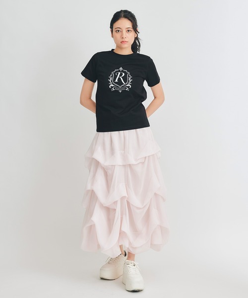 REDYAZEL(レディアゼル)の「エンブレムロゴTシャツ(Tシャツ/カットソー・レディース・ブラック/レッド/オフホワイト/ネイビー・FREE)」の15枚目の写真
