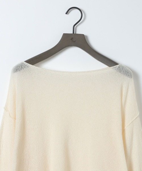 eL(エル)の「【eL】12G Boucle Loose Pullover/1044373(ニット/セーター・レディース・カーキ/オフホワイト/ピンク系その他・FREE)」の5枚目の写真