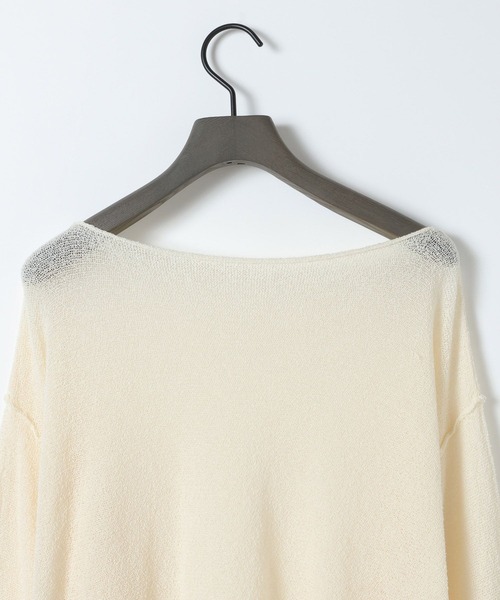 eL(エル)の「【eL】12G Boucle Loose Pullover/1044373(ニット/セーター・レディース・カーキ/オフホワイト/ピンク系その他・FREE)」の9枚目の写真