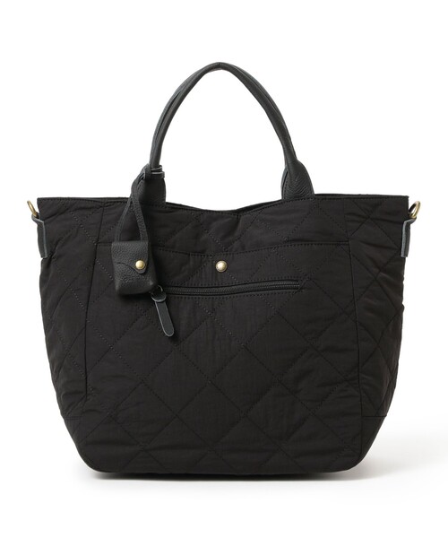 toleur(トーラ)の「【別注】toleur × Ray BEAMS / ナイロン キルトダブル ポケット バッグ(トートバッグ・レディース・ダークブラウン/ブラック/ナチュラル・ONE SIZE)」の2枚目の写真