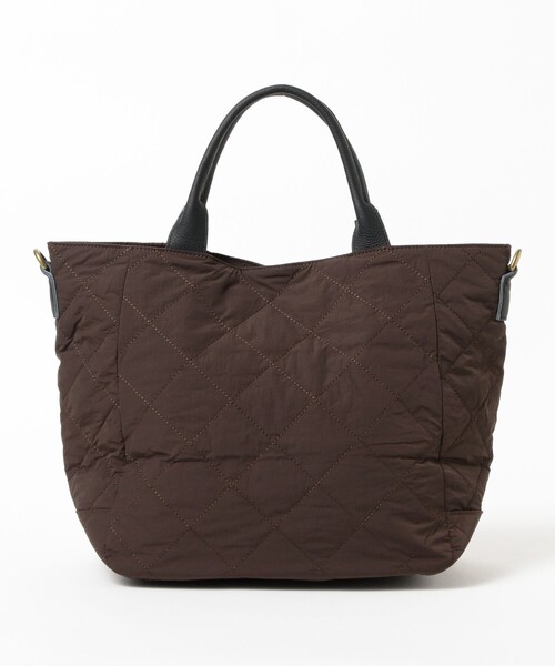 toleur(トーラ)の「【別注】toleur × Ray BEAMS / ナイロン キルトダブル ポケット バッグ(トートバッグ・レディース・ダークブラウン/ブラック/ナチュラル・ONE SIZE)」の13枚目の写真