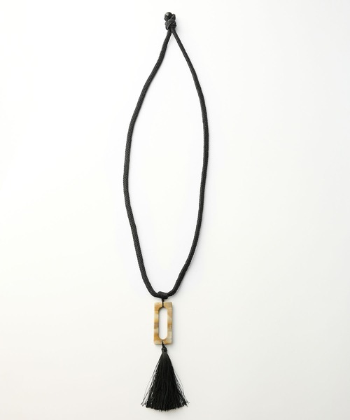 Curensology(カレンソロジー)の「Curensology(カレンソロジー)/タッセルネックレス(ネックレス・レディース・ブラック・FREE)」の3枚目の写真