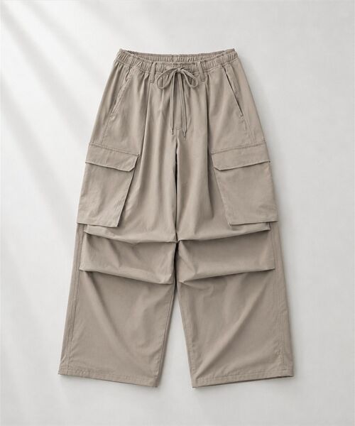 CRAFT STANDARD BOUTIQUE(クラフトスタンダードブティック)の「ワイドイージーカーゴパンツ(その他パンツ・メンズ・ブラック/グレイッシュベージュ/カーキ・L/M)」の1枚目の写真