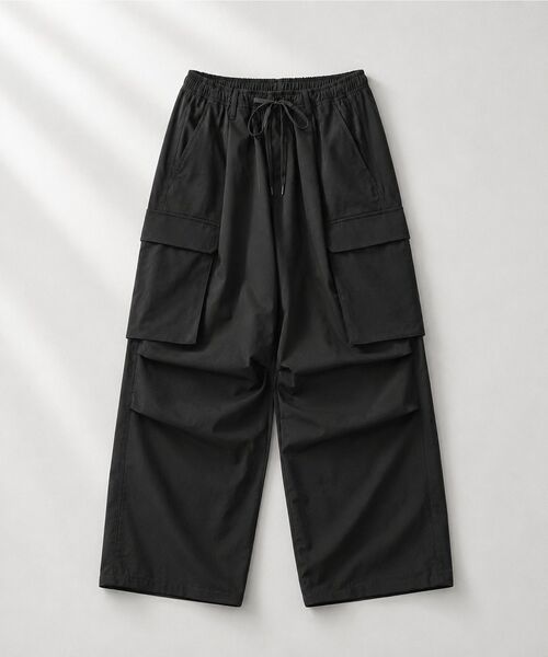 CRAFT STANDARD BOUTIQUE(クラフトスタンダードブティック)の「ワイドイージーカーゴパンツ(その他パンツ・メンズ・ブラック/グレイッシュベージュ/カーキ・L/M)」の2枚目の写真