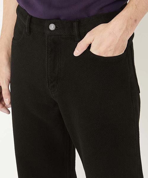BLUE BLUE JAPAN(ブルーブルージャパン)の「ニジュウオリサシコ ダークブラック ジーンズ(カーゴパンツ・メンズ・ブラック・S/M/XL)」の5枚目の写真