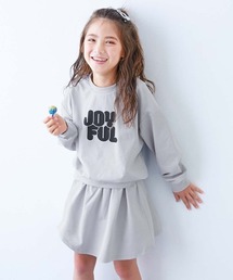devirock（デビロック）の「【イージーウォッシュ】 長袖Tシャツ&スカート ガールズセットアップ(インパンツ付き)（セットアップ）」