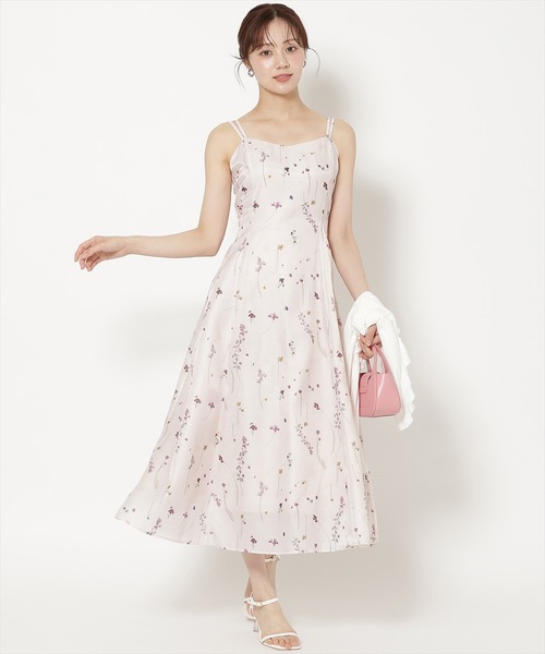 WILLSELECTION(ウィルセレクション)の「シアーボタニカルキャミワンピース(ワンピース・レディース・ブラック/ピンク/ホワイト・FREE)」の3枚目の写真