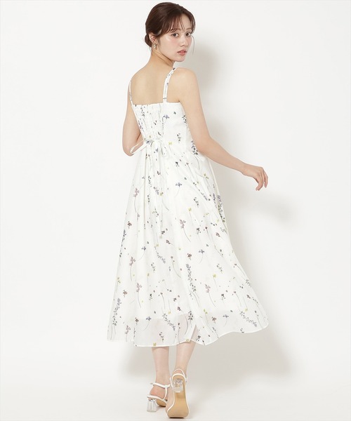 WILLSELECTION(ウィルセレクション)の「シアーボタニカルキャミワンピース(ワンピース・レディース・ブラック/ピンク/ホワイト・FREE)」の5枚目の写真