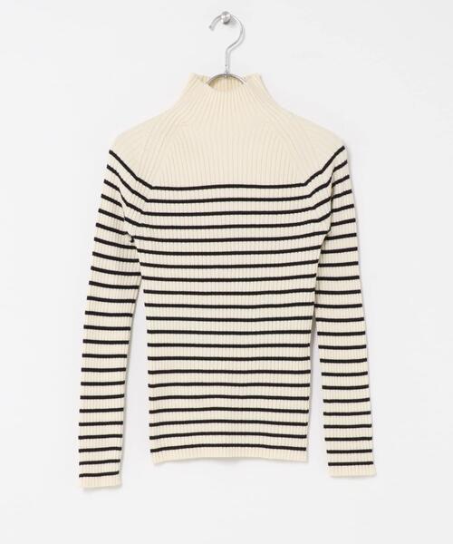 ITEMS URBANRESEARCH（アイテムズ アーバンリサーチ）の「『洗濯可』モチモチハイネックリブニット（ニット/セーター・レディース・ブラック/モカ/アイボリー/ホワイト系その他/レッド・FREE）」の13枚目の写真