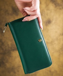 BARCOS（バルコス）の「【BARCOS/バルコス】GLウォレット ホースレザーコンパクト長財布＜カバロ ベルデ＞（財布）」