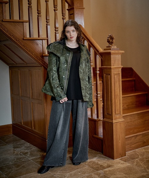 CASPER JOHN(キャスパージョン)の「Shadow camo short mods coat/シャドーカモショートモッズコート(モッズコート・メンズ・カーキ/ブラック・LARGE/MEDIUM/SMALL/X-SMALL)」の9枚目の写真