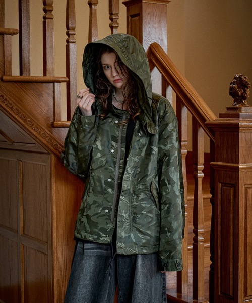 CASPER JOHN(キャスパージョン)の「Shadow camo short mods coat/シャドーカモショートモッズコート(モッズコート・メンズ・カーキ/ブラック・LARGE/MEDIUM/SMALL/X-SMALL)」の8枚目の写真