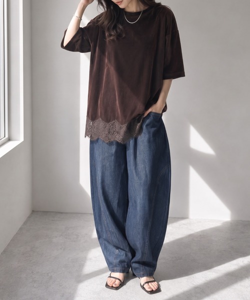モデル身長：157cm
着用サイズ；FREE