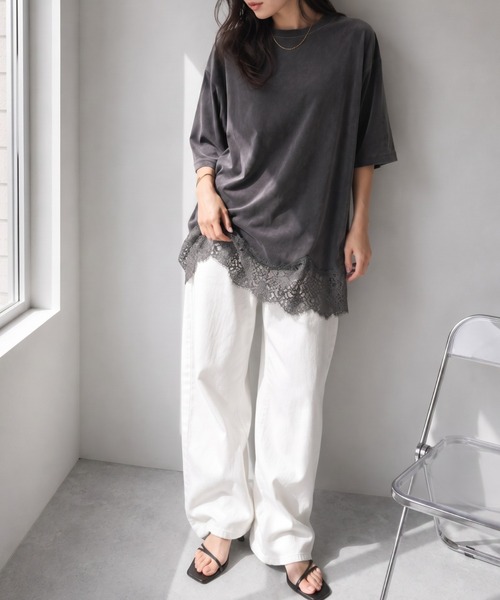 モデル身長：157cm
着用サイズ；FREE