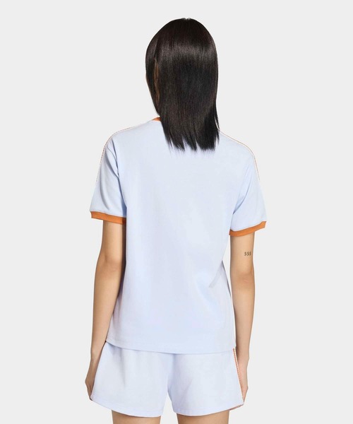 adidas(アディダス)の「アディダス オリジナルス サマーグロー アドバンスド スリーストライプス Tシャツ / アディダスオリジナルス adidas Originals(Tシャツ/カットソー・レディース・ブルー・XX-LARGE/3XL/LARGE/MEDIUM/SMALL/X-LARGE/X-SMALL)」の2枚目の写真