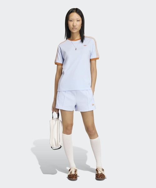 adidas(アディダス)の「アディダス オリジナルス サマーグロー アドバンスド スリーストライプス Tシャツ / アディダスオリジナルス adidas Originals(Tシャツ/カットソー・レディース・ブルー・XX-LARGE/3XL/LARGE/MEDIUM/SMALL/X-LARGE/X-SMALL)」の5枚目の写真