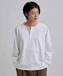 tk.TAKEO KIKUCHI（ティーケータケオキクチ）の「ヘンリーネック長袖Tシャツ（Tシャツ/カットソー）」