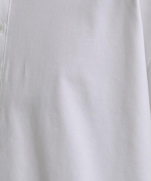 tk.TAKEO KIKUCHI(ティーケータケオキクチ)の「ヘンリーネック長袖Tシャツ(Tシャツ/カットソー・メンズ・ホワイト/ブラック・03/02)」の7枚目の写真