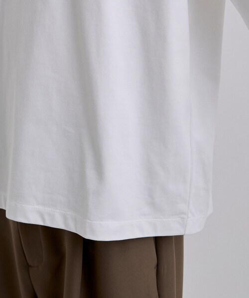 tk.TAKEO KIKUCHI(ティーケータケオキクチ)の「ヘンリーネック長袖Tシャツ(Tシャツ/カットソー・メンズ・ホワイト/ブラック・03/02)」の17枚目の写真