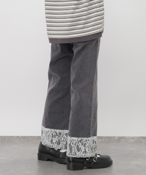 GLOBAL WORK(グローバルワーク)の「GOODデニムモチーフフレアパンツ/1051135(デニムパンツ・キッズ・ブルー/ダークブルー/ブラック系その他・130cm/140cm/160cm/150cm)」の8枚目の写真