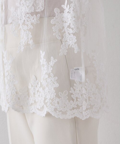 Whim Gazette(ウィムガゼット)の「刺繍レースシャツ(シャツ/ブラウス・レディース・ブラック/オフホワイト・FREE)」の16枚目の写真