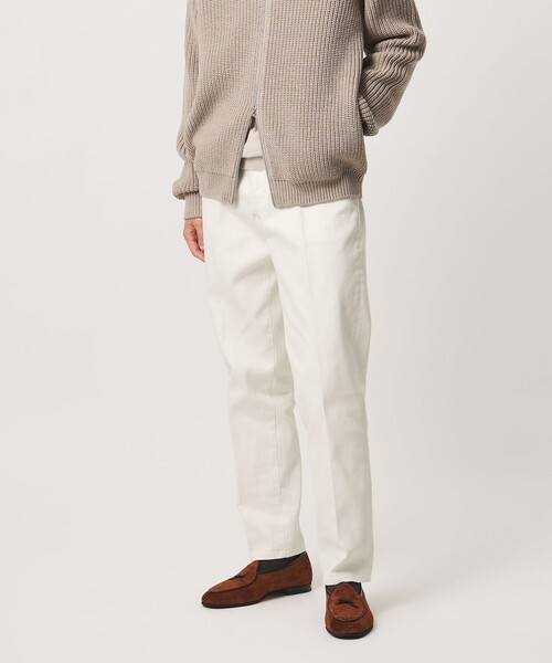 UNITED ARROWS(ユナイテッドアローズ)の「ドリル 5ポケット ベーシック ノープリーツ パンツ(チノパンツ・メンズ・グレー系/オフホワイト/ブラック・XL/L/M/S)」の2枚目の写真