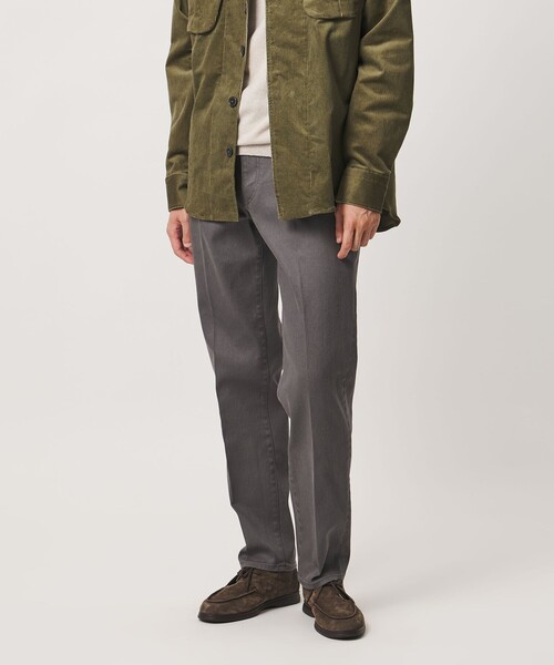 UNITED ARROWS(ユナイテッドアローズ)の「ドリル 5ポケット ベーシック ノープリーツ パンツ(チノパンツ・メンズ・グレー系/オフホワイト/ブラック・XL/L/M/S)」の4枚目の写真