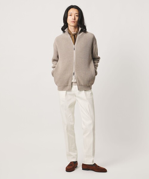 UNITED ARROWS(ユナイテッドアローズ)の「ドリル 5ポケット ベーシック ノープリーツ パンツ(チノパンツ・メンズ・グレー系/オフホワイト/ブラック・XL/L/M/S)」の7枚目の写真